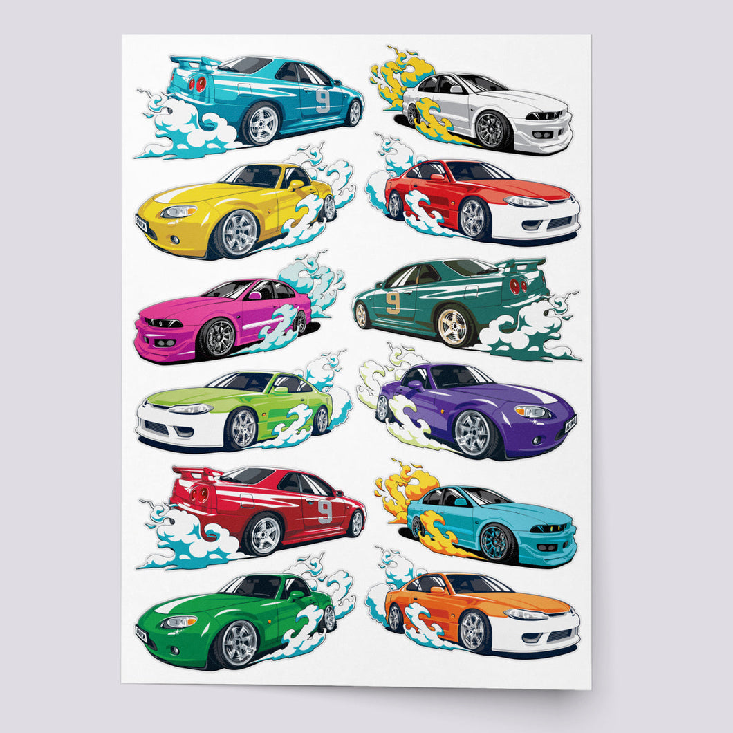 Ducky Street Tattoos - Drift Cars