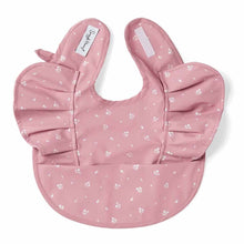 Load image into Gallery viewer, Pink Fleur Frill - Snuggle Bib Waterproof
